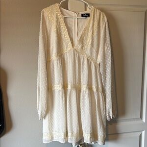Lulu's White Lace Dress